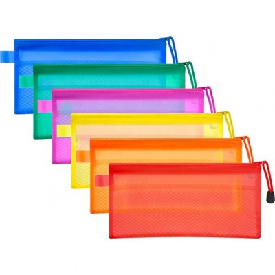 Colorful Foldable Fashionable Lightweight Durable Plastic Pencil Bag