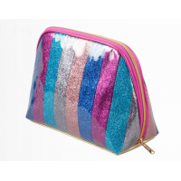 Customization Color stripe Waterproof  Travel Makeup bag